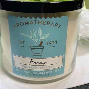 New Bbw Aromatherapy Focus 3 Wick Candle Nwt